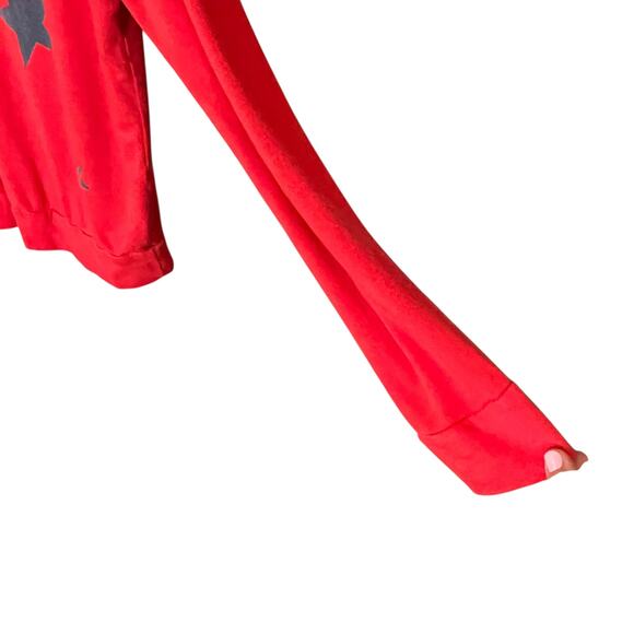 Sundry Star Print Red Long Sleeve Comfy Size 3 Large 12 Fourth July Patriotic - Picture 4 of 8